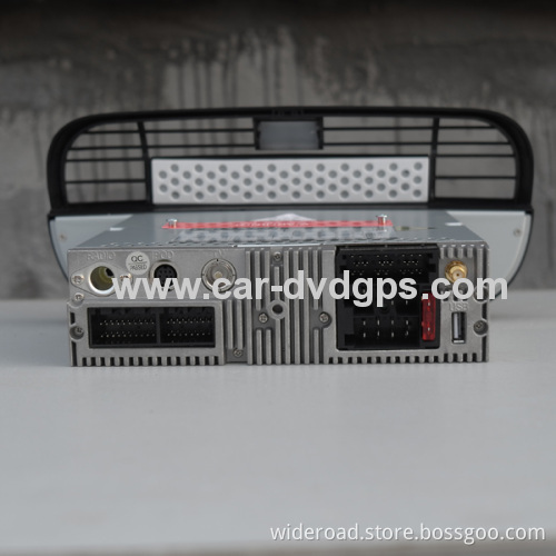 Wideroad Fiat 500 Dvd Player Abarth 500 Navigation Gps Radio Tv Bt Aux 